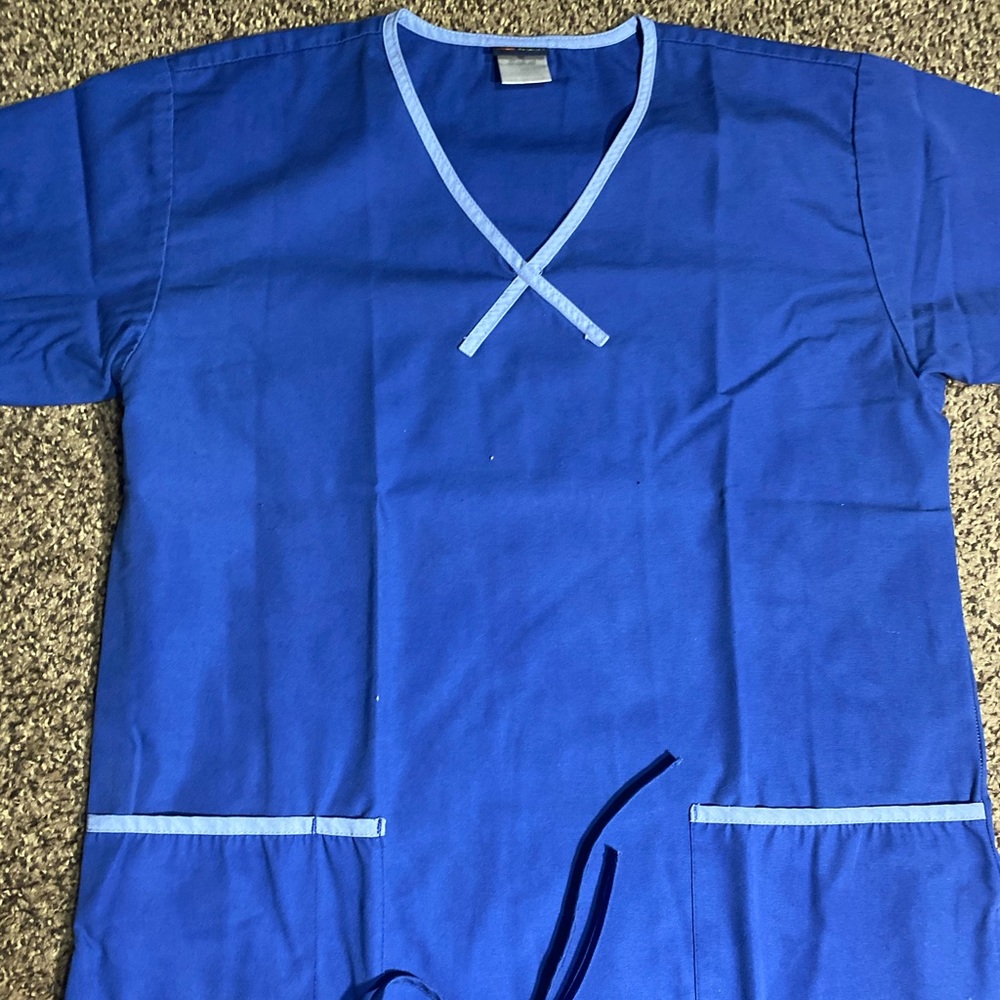 Royal blue scrubs set xs/xsp